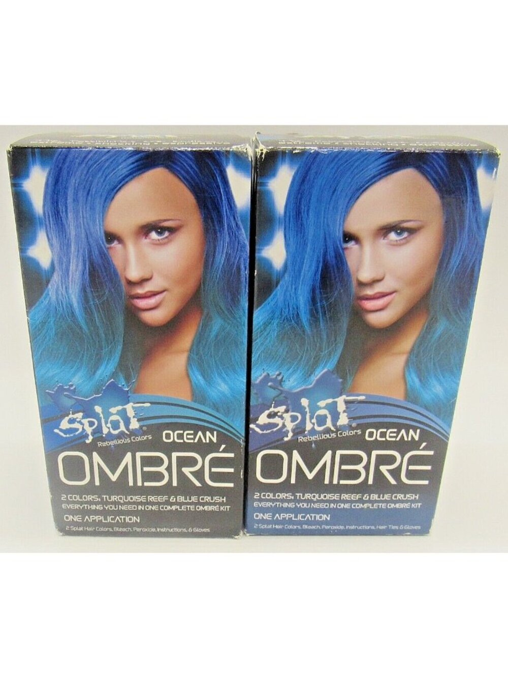 Splat Ombre Ocean - Turquoise Reef and Blue Crush complete kit 2 Boxes